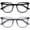 Black & Gray, variant on 2 Pack Blue Light Blocking Glasses Women Men Round Frame Computer Laptop Office Gaming