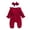 Wine, variant on WUANDIXFA Newborn Dress 3 6 12 18 Months Girls Romper for Infants Toddlers with Bow Lace Cute Long Sleeve Bodysuit,Pink,0-3 Months