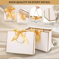 thumbnail image 5 of 20 Pcs Gift Bags with Gold Bow Handles, Elegant Paper Party Favor Bags for Baby Shower Wedding Birthday Bridal Shower Gift Packaging Tote Bags 12.6 x 9.84 x 4.33 Inch, 5 of 7