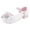 White, variant on Dress Shoes For Girls Shoes White High Heels High Heels Crystal Shoes Stage Performance Dress Shoes Wedding Party Shoes,Size 6 Years-7 Years