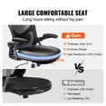 thumbnail image 6 of KFFKFF Professional Office Seating with Modifiable Lumbar Reinforcement, Tall Rear Supportive Workstation Seating with Flexible Headrest, Office Seating Backrest Furnished with 2D Armrest, PC Seating, 6 of 9
