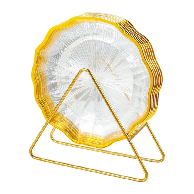 Juego de platos de 6 piezas, plato de , plato apilable para servir, utensilios de cocina, plato para servir, platos de cena para el hogar, cocina Claro