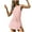 Pink, variant on Womens Athletic Romper Workout Outfits Tennis Dresses Backless Exercise Golf Skorts Jumpsuits for Summer