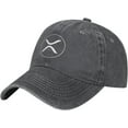 thumbnail image 3 of Xrp Ripple Hat Vintage Wash Cowboy Cap Novelty Graphic Adjustable Baseball Cap Casual Trucker Hats Unisex Black, 3 of 7