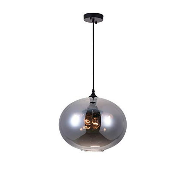 CWI Lighting Suspension 4 Lumières avec Finition Fumée Transparente