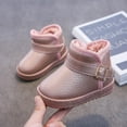 thumbnail image 2 of Eltusu Girls Snow Booties, Waterproof Windproof Warm No Slip Winter Boots Shoes Pink Size 1(Big Kids), 2 of 8