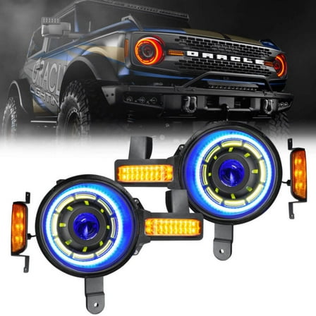 Oracle 2021  Ford Bronco Oculus Bi-LED Projector Headlights - ColorSHIFT LED SEE WARRANTY