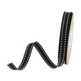 thumbnail image 2 of yuksok Grosgrain Ribbon Gift Wrapping Ribbon for Headband Handmade Craft Bow Making Black, 2 of 9