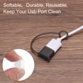 thumbnail image 4 of 35pcs USB Port Cover Anti Dust PE USB Type-A Female Ports Protective Cover Protectors, Transparent, 4 of 5