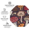 thumbnail image 4 of Bingfone Vintage Forest Wild Mushroom Leather Drinks Coasters With Set Of 6,Suitable For Home Kitchen,Coffee Cup Coasters Home Gift, 4 of 9