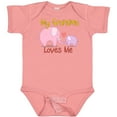 thumbnail image 3 of Inktastic My Grandma Loves Me Boys or Girls Baby Bodysuit, 3 of 5