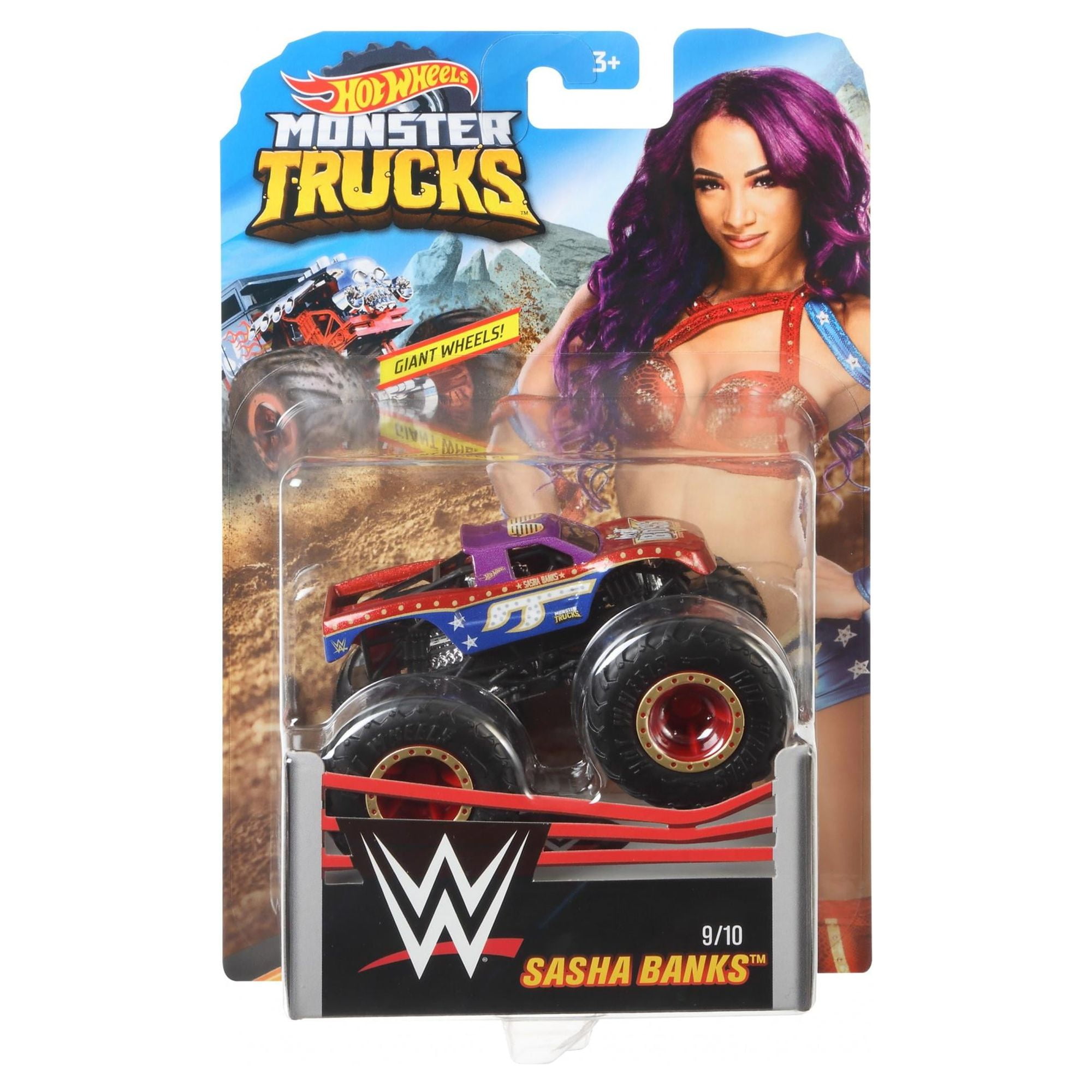 Wwe hot best sale wheels monster trucks