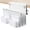 White, variant on Desk Side Storage, Under Desk Laptop Mount, Table Side Hanging File Organizer, No Drill Clamp On Cable Management Tray, Laptop Holder with Magnetic Pen Holder for Office and Home, Load 22 Lbs