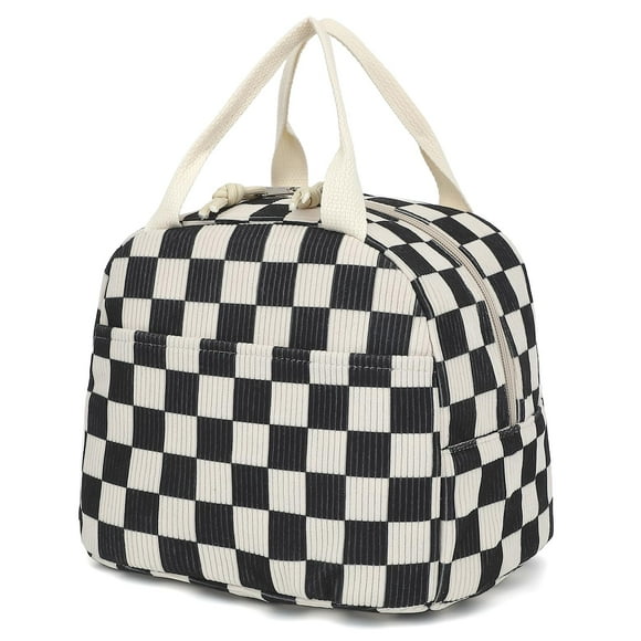 Lonchera de Pana Dezcrab para Mujeres y Niñas, Aislada, Negra