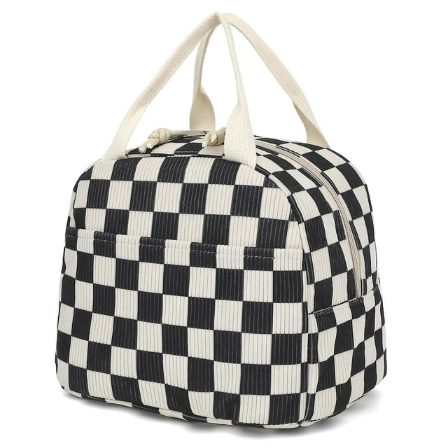 Lonchera de Pana Dezcrab para Mujeres y Niñas, Aislada, Negra