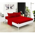 thumbnail image 5 of Full Micro Fiber Sheet Set - Soft and Comfy - By Crescent Bedding Red Full, 5 of 5