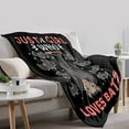 thumbnail image 5 of Bat Print Blanket Just Girl Loves Bats Throw Blankets Lightweight Soft Fleece Flannel Air Conditioner Quilt for Kids Women Girls Gift Bedroom Sofa Couch 80"x 60" for Adults, 5 of 6
