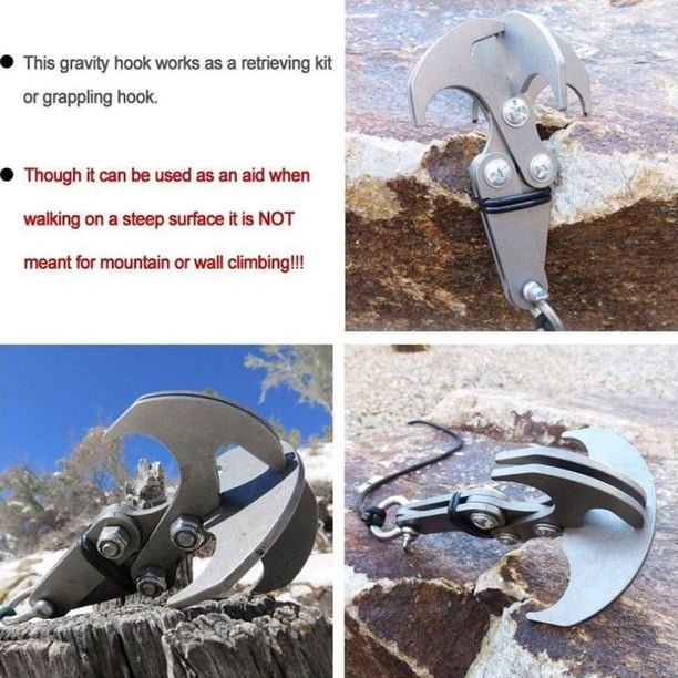 Mosquetón multifuncional de acero inoxidable Bling Bling gancho para montañismo al aire libre