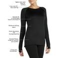 thumbnail image 2 of ClimateRight by Cuddl Duds Women's Plush Warmth Crew Neck Base Layer Top, Sizes XS to 4X, 2 of 5