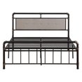 Twin/Full/Queen Metal Bed Frame Soft Platform Headboad Sturdy Bedroom Furniture