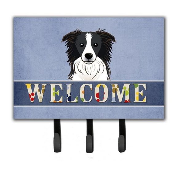 Carolines Treasures BB1427TH68 Border Collie Welcome Leash & Key Holder