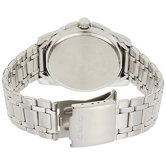 Casio MTP1314D-1AV Reloj de cuarzo de acero inoxidable plateado para hombre con esfera neg Casio Casio