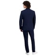 thumbnail image 2 of Dkny Mens Modern fit 2 Piece Suit 48 R / 42 Waist Dark Navy Blue Solid Stretch, 2 of 5