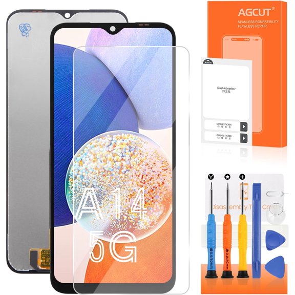 for Samsung Galaxy A14 5G Screen Replacement for Galaxy A14 5G LCD Display SM-A146P SM-A146U Screen Touch Digitizer Assembly Repair PartBlack