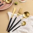 thumbnail image 5 of LYFJXX 24-Piece Gold Stainless Steel Flatware Sets (Service for 6), 5 of 5