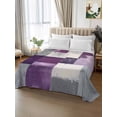 thumbnail image 2 of Rustic Purple Queen Size Flat Sheet, Wrinkleproof & Fadeproof Cooling Flat Bed Sheet Only, Abstract Oil Painting Grunge Art Ombre Breathable Soft Bedding Top Sheets 90 x 102 Inches, 2 of 8