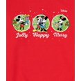 thumbnail image 3 of Disney - Jolly Happy Merry Mickey And Minnie - Men's Crew Fleece Sweatshirt Sweatshirt, 3 of 5
