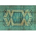 thumbnail image 1 of Ahgly Company Indoor Rectangle Persian Turquoise Blue Traditional Area Rugs, 6' x 9', 1 of 4