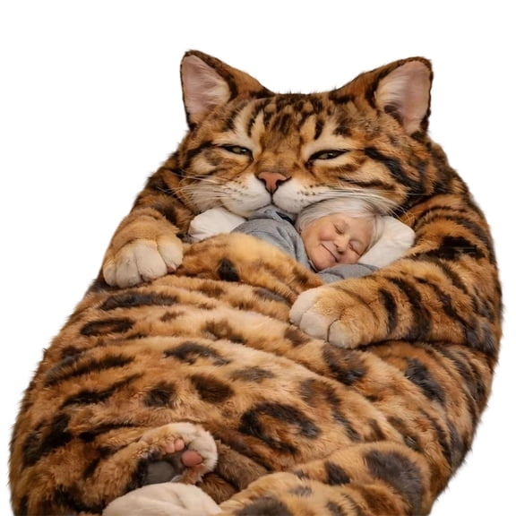 Adorable Cats Envelopes Sleeping Bag for Adults - Soft, Durable Fabric Ideal for Camping and Home Relaxation