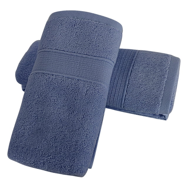 Unique Bargains 2PCS Cotton Absorbent Hand Towels Quick Dry 13' x 29'