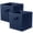 Dark Blue-2, variant on Fabric Closet Organizer Cubes Violet 2 Pack Storage Bins