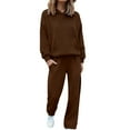 thumbnail image 2 of Pyhlmscde Women's Fleece Lined Two Piece Casual Sweatsuit, Sweatshirt And Sweatpants Set Women, Sweatsuits for Women, Matching Sweat Sets for Women, 2 of 6