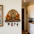 thumbnail image 3 of Wall Mounted Sacred Mary Key Holder Entryway Organizer With Hooks For Home Storage, 3 of 4