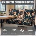 thumbnail image 4 of Kuiaobaty Washable RV Dinette Cushions Covers Boston Terrier Dog Daisy Floral Leaf Pattern Camper Cushion Slipcovers Rv Couch Cover Home & Kitchen Accessories Universal Fit RV Camper Car Bench, 4 of 7
