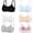 C-6 pack, variant on Big Girls Cotton Training Bra 5 Pack Wireless Light Padded Teen Bras Adjustable Straps Back Closure Soft Edge Stretchy Smooth Comfort Breathable 10-14 Years