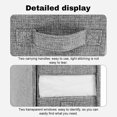 thumbnail image 5 of Bed Sheet Organizer Foldable Closet Storage Box with Handle Large-Capacity Organizers for Bedding, Clothes, Blankets, 5 of 5