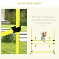 thumbnail image 3 of PawHut 4 Piece Dog Agility Set with Adjustable Height Jump Bars, Yellow, 3 of 9