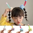 thumbnail image 2 of Fasijew Decorative Hair Accessory Strong Grip Hairpin Children's Cartoon Plush Hairpin Fuzzy Soft Plush Ball Big Eyes Elastic Spring Lightweight Baby Girls' Pom Pom Hair Clip, 2 of 7