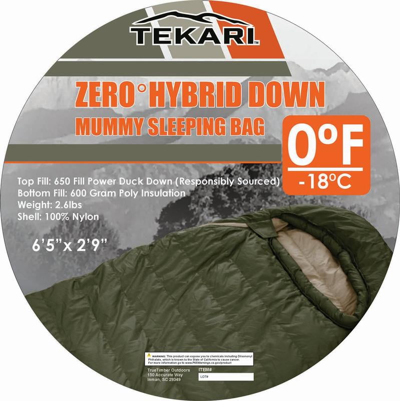 Tekari Hybrid 0℉ Mummy Sleeping Bag