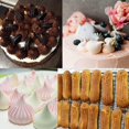 thumbnail image 2 of Juego de boquillas para manga pastelera con puntas grandes con boquilla de estrella francesa para éclairs, churros y merengue, boquilla de glaseado cuadrada y boquilla de glaseado redonda extragrande, 2 of 3