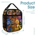 thumbnail image 2 of Five Nights at Freddy's Lunch Bag, Reusable Insulated Lunch Tote Bag, Portable Lunch Box for Office, And Picnic, 10.8x7.9x4.3 Inch, 2 of 8