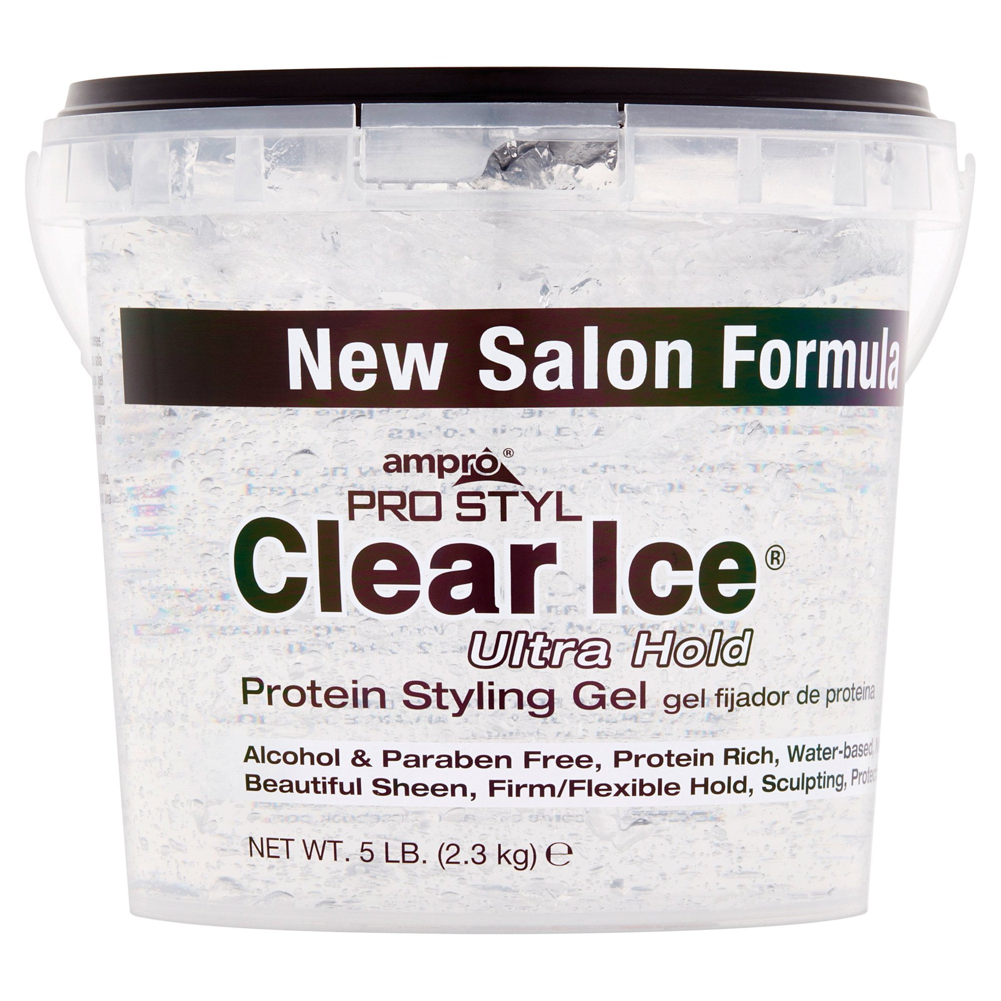 AmPro Clear Ice Styling Gel 5 lbs. * BEAUTY TALK LA *