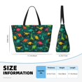 thumbnail image 4 of Fotbe Colorful Dinosaurs Bolsa de Viaje para Playa - Resistente al Agua, Bolsa Tote de Gran Capacidad y Ligera con 7 Bolsillos para Mujeres y Hombres, 4 of 7