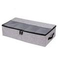 thumbnail image 2 of Fiudx Caja de Almacenamiento Plegable de Gran Capacidad, Tela Transparente, Organizador Versátil para Ropa y Zapatos, Tela No Tejida Transpirable, Fácil de Guardar, 1 Caja, 3 Divisores, 2 of 3
