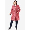thumbnail image 6 of Jessica London Women's Plus Size Leather Swing Coat, 6 of 6