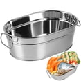 thumbnail image 2 of Topbathy 1Pcs Silver Beverage Tub Stainless Steel Bucket For Parties Use, 2 of 4